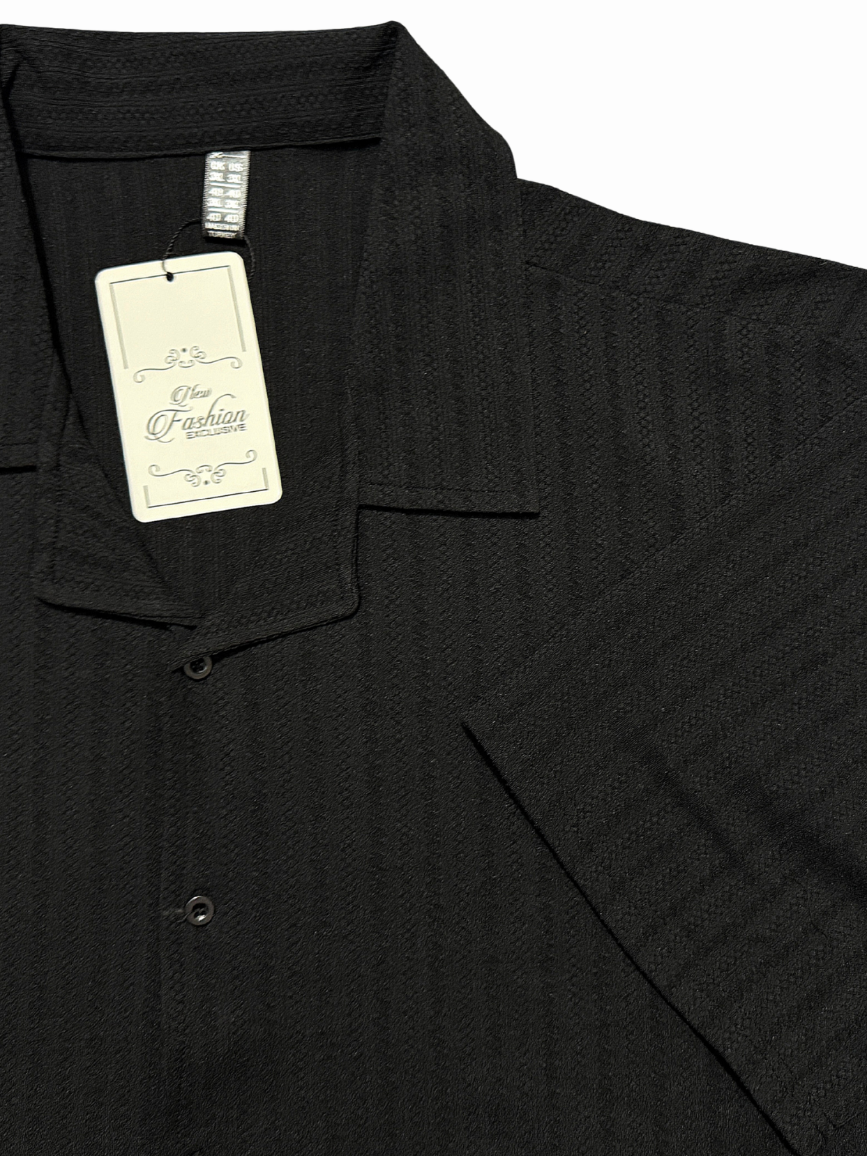 Black Coat Collar Shirt