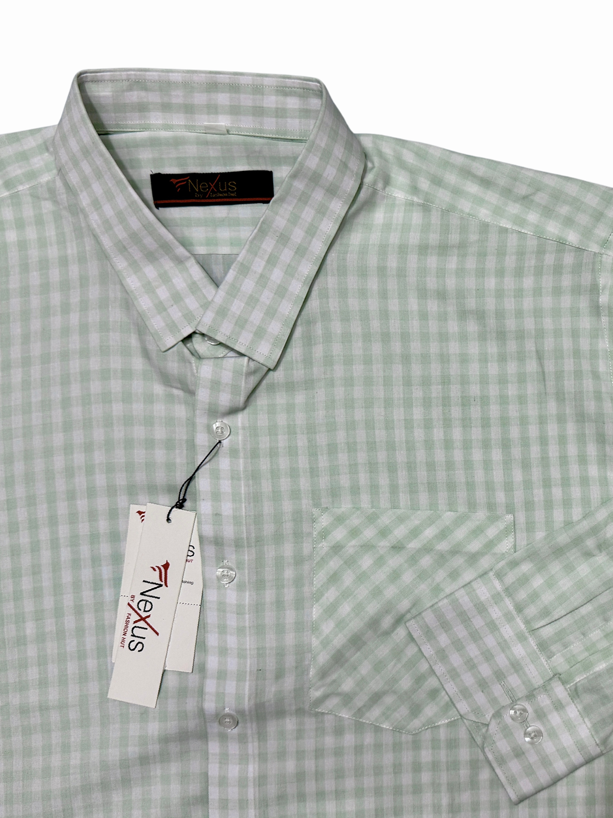 Apple Green Checkered Shirt