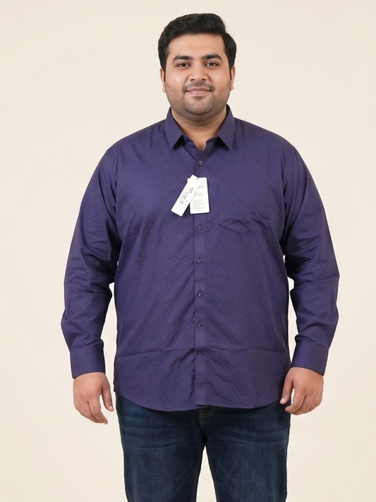 Navy Print Pattern Shirt