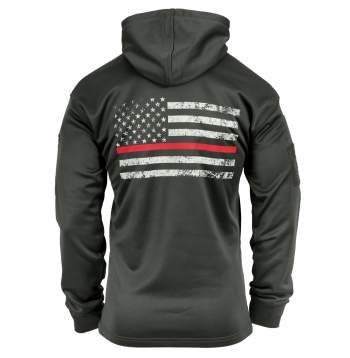 Rothco Original Thin Red Line Grey Hoodie
