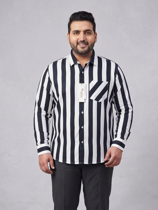 Black White Stripes Shirt