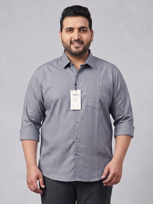 Smoke Grey Arrow Pattern Shirt
