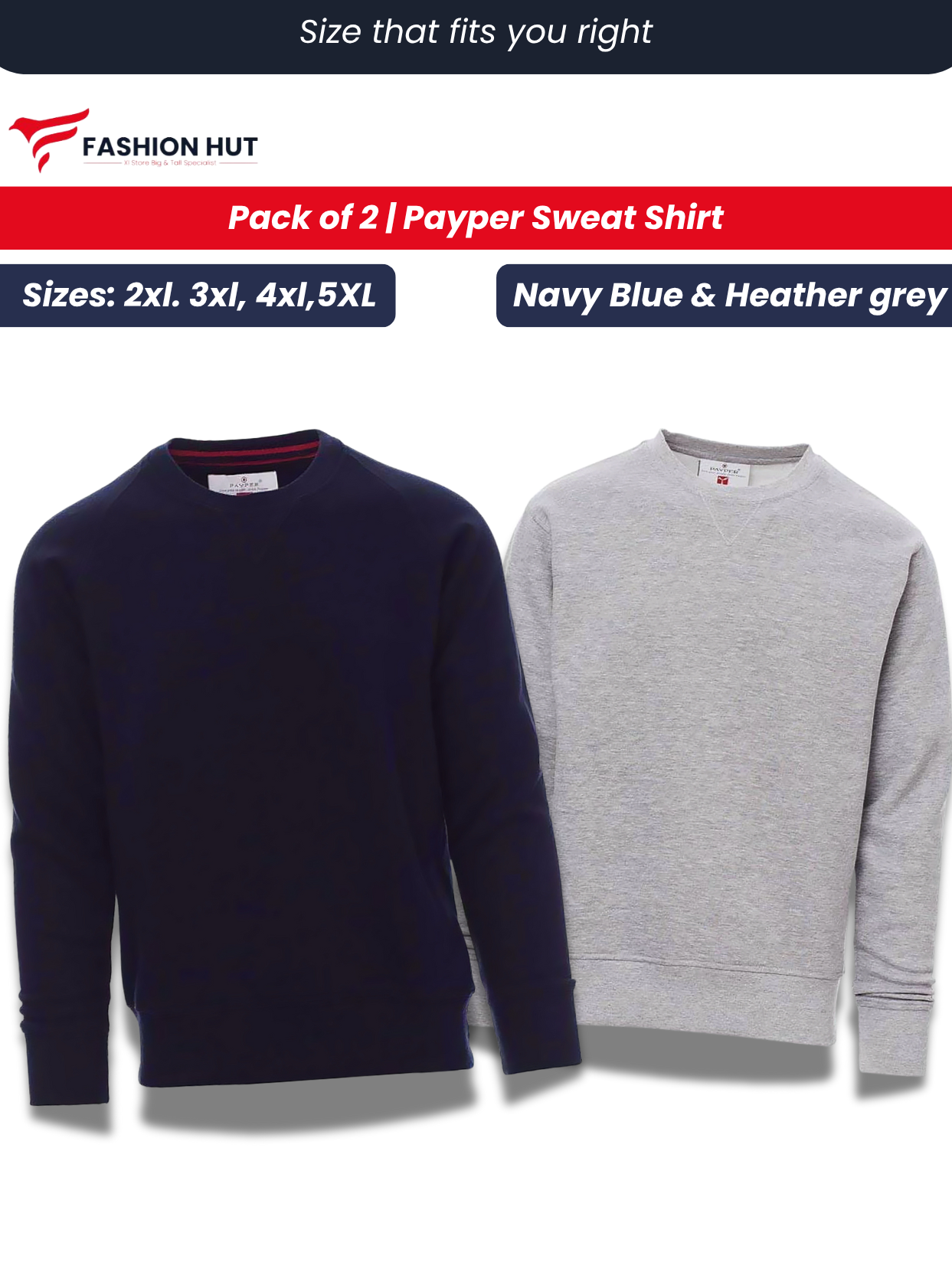 Pack of 2 Payper Swatshirts | Winter edition