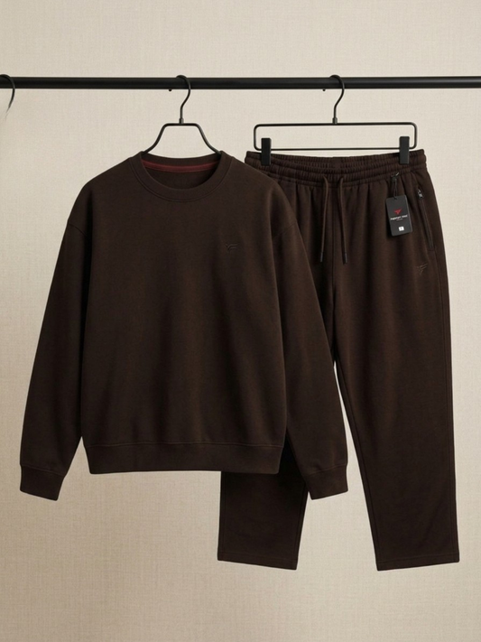 Brown Premium Fleece Co-Ord Set — Winter Edition