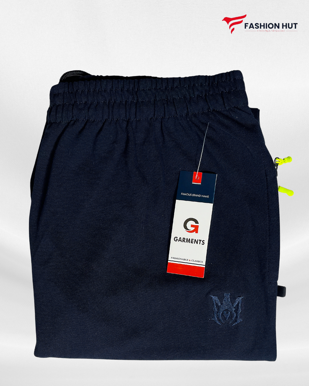 Navy Blue Polo Fabric Trouser Big Size