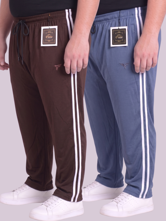 Pack of 2 Stripes Cotton Jersey Trousers | Summer Edition