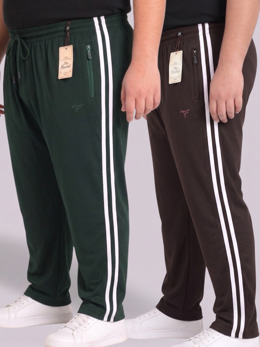 Pack of 2 Stripes Cotton Jersey Trousers | Summer Edition
