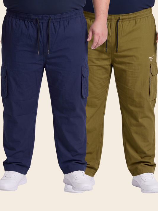 Pack of 2 Premium 5 Pockets Cargo Trousers