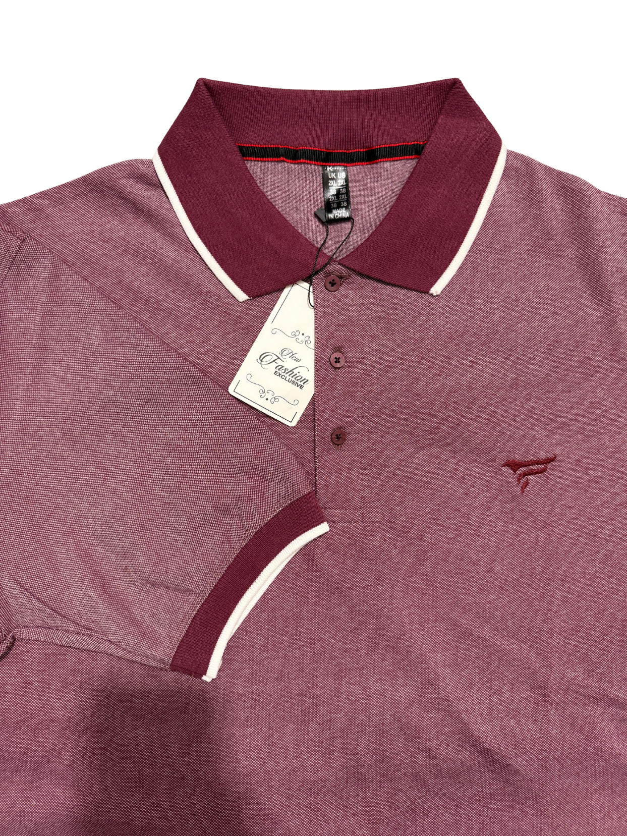 Mehroon Bird Eye P.Q Polo Shirt