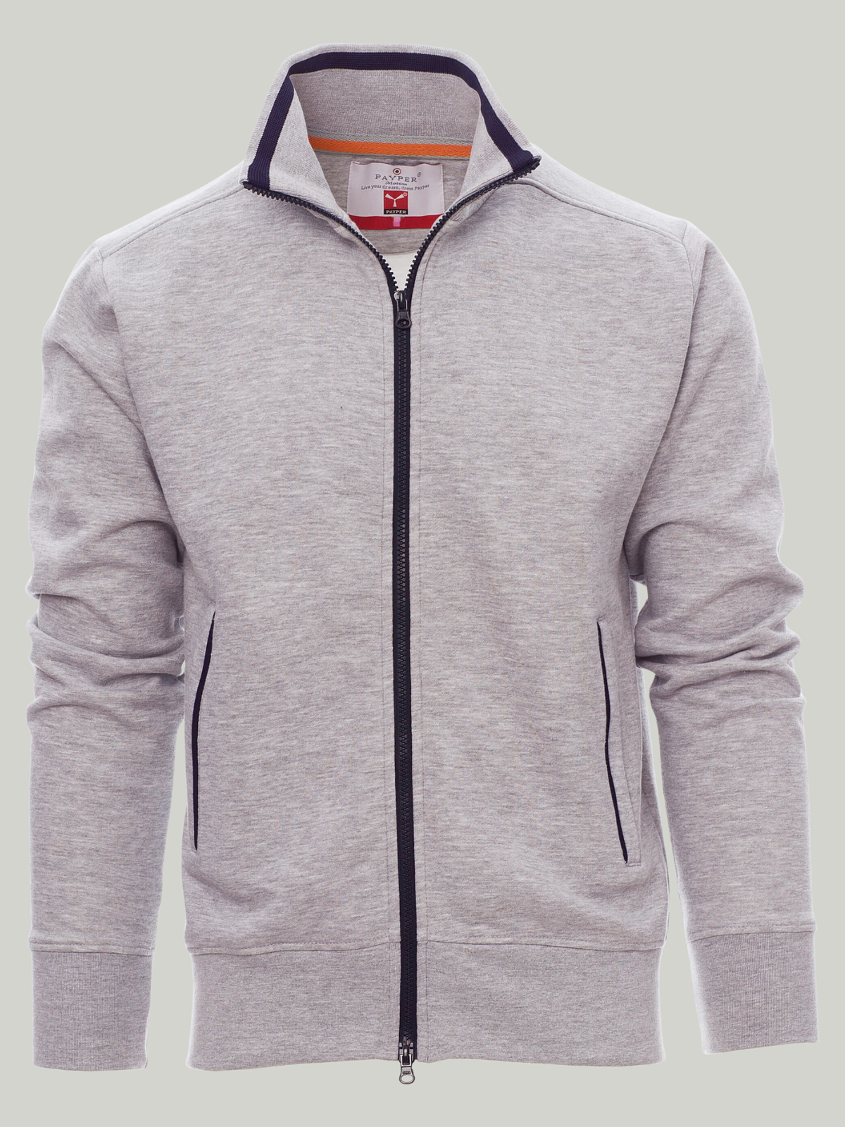 Light Grey Payper Mock Neck Full Zip