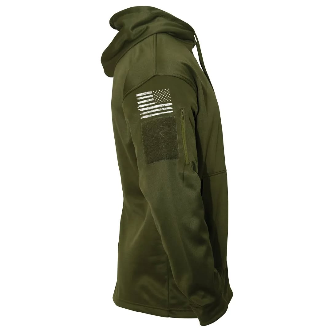 Rothco Concealed Carry U.S. Flag Green Hoodie