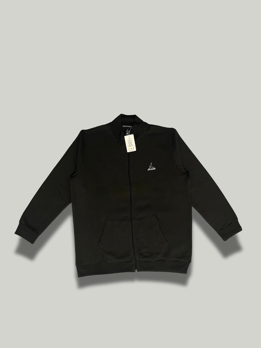 Black full Mock Zipper