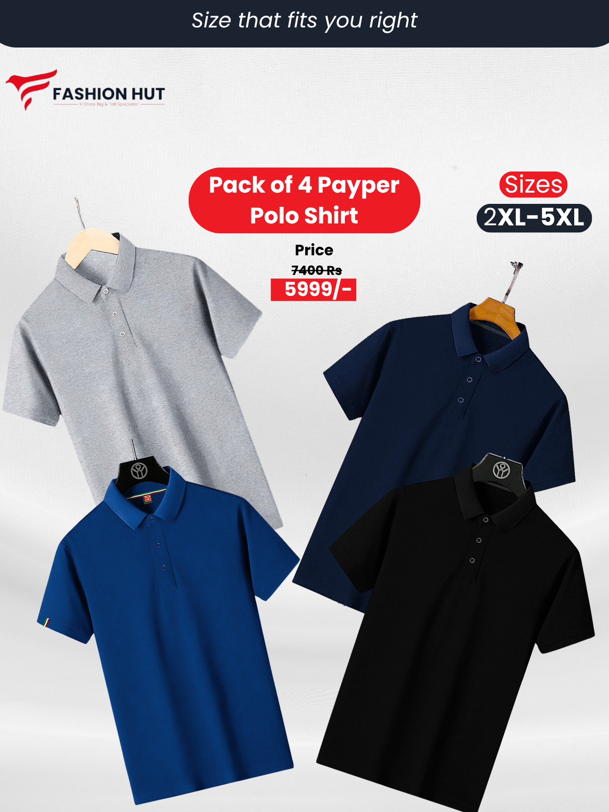 Pack of 4 Payper Polo Shirts