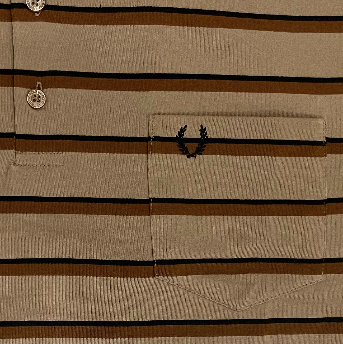 UC Polo Stripers Brown with Dark Brown & Blue lines | Summer Fit