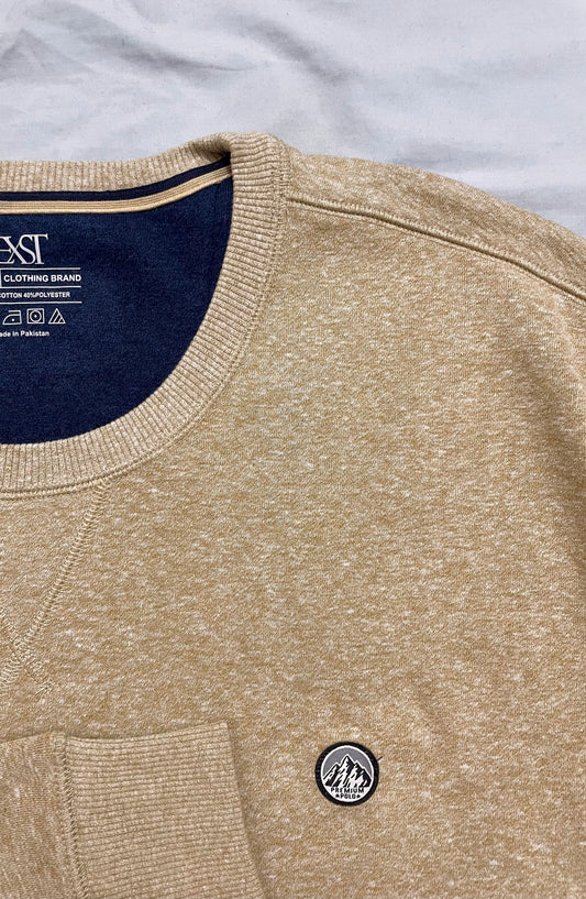 Beige Plain Sweatshirt | Winter edition