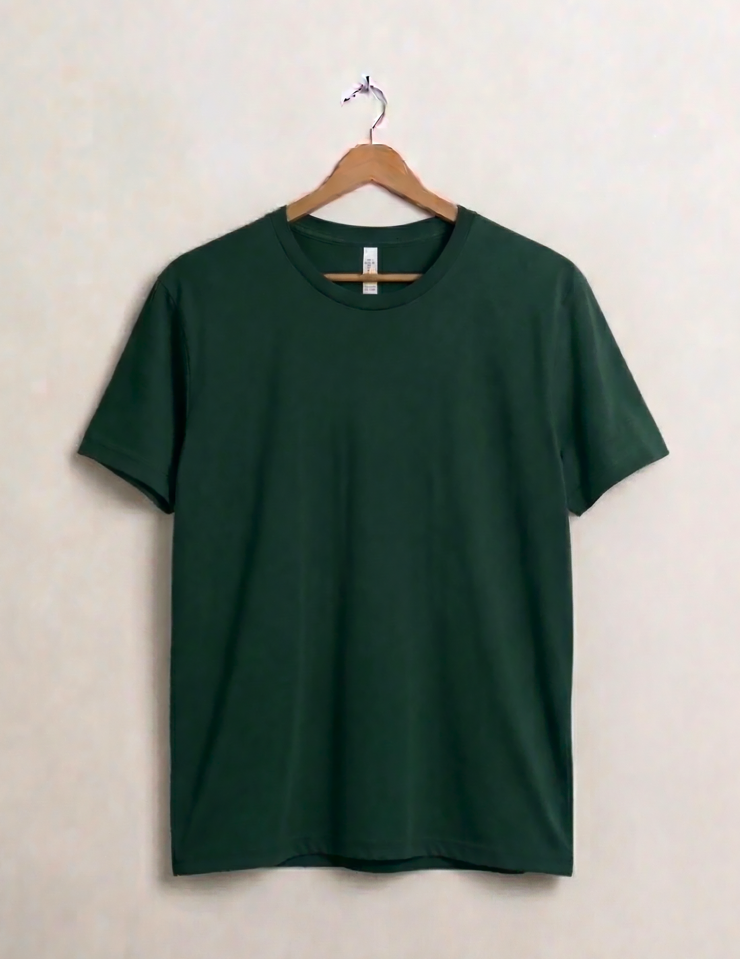 Dark Green Jersey round neck T-shirt