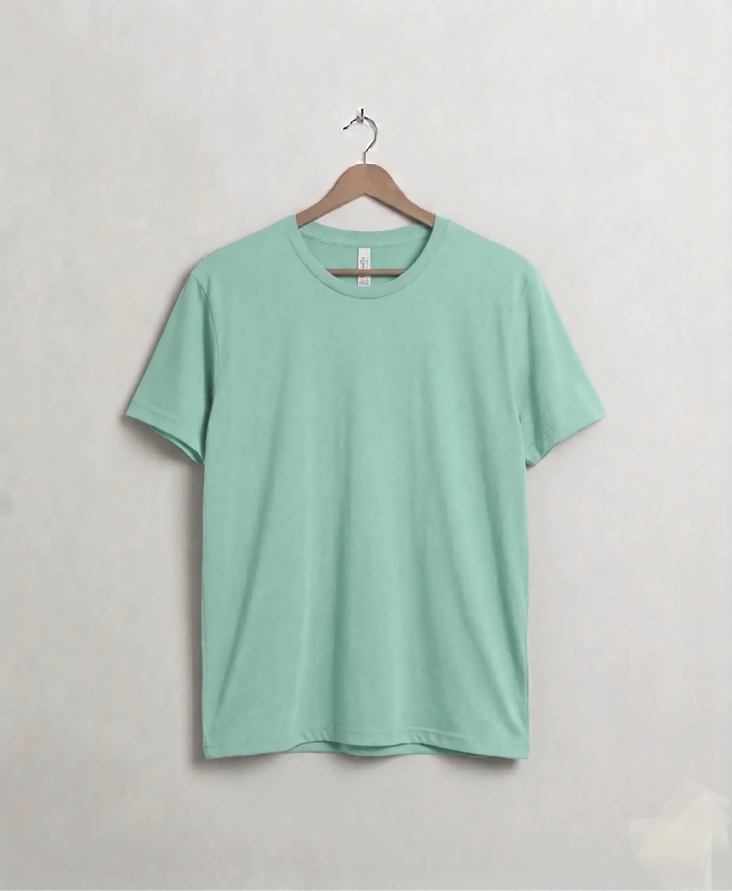 Light green Jersey round neck T-shirt