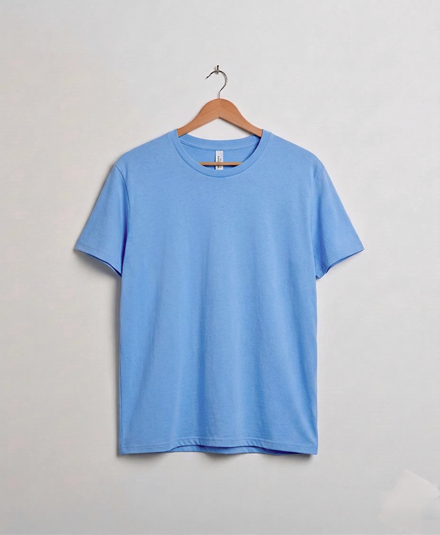 Light Blue Soft Jersey Round Neck T-shirt | Summer Collection
