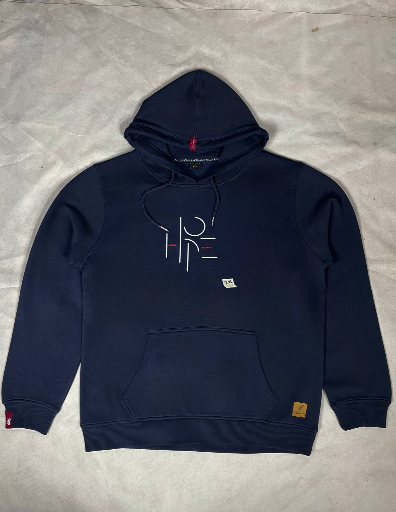 Blue Printed Hoodie