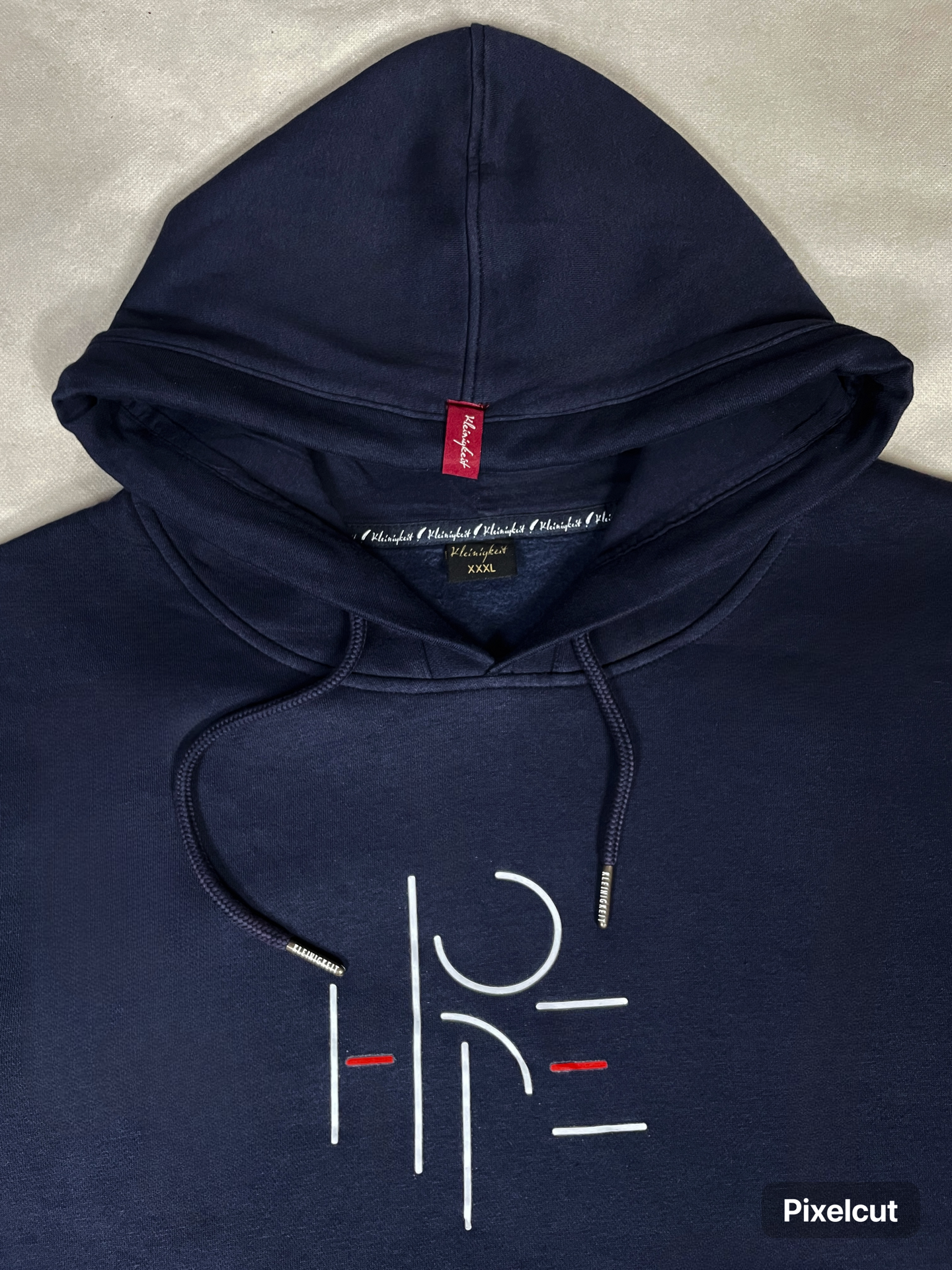 Blue Printed Hoodie