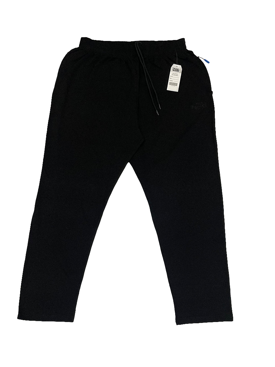Polo Fabric Popcorn Black Trouser Big Size