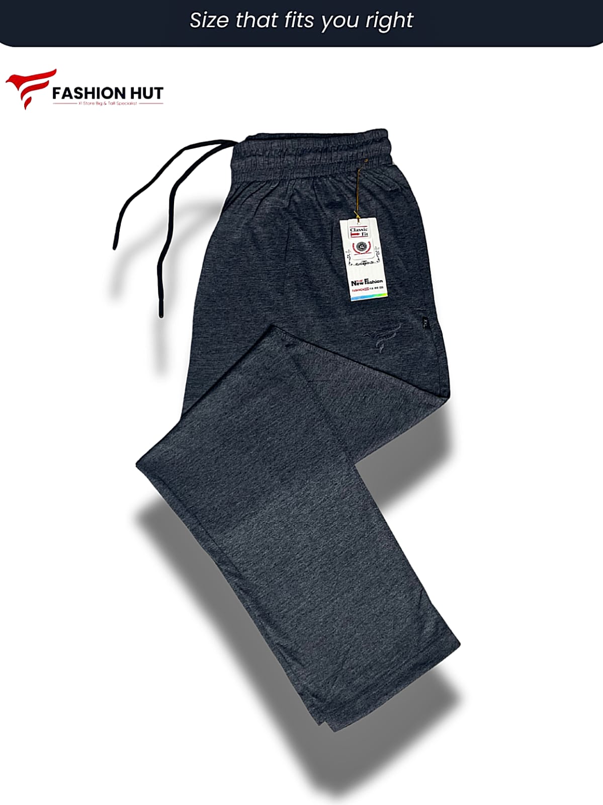 Pack of 3 Soft Cotton Jersey Trousers Big size
