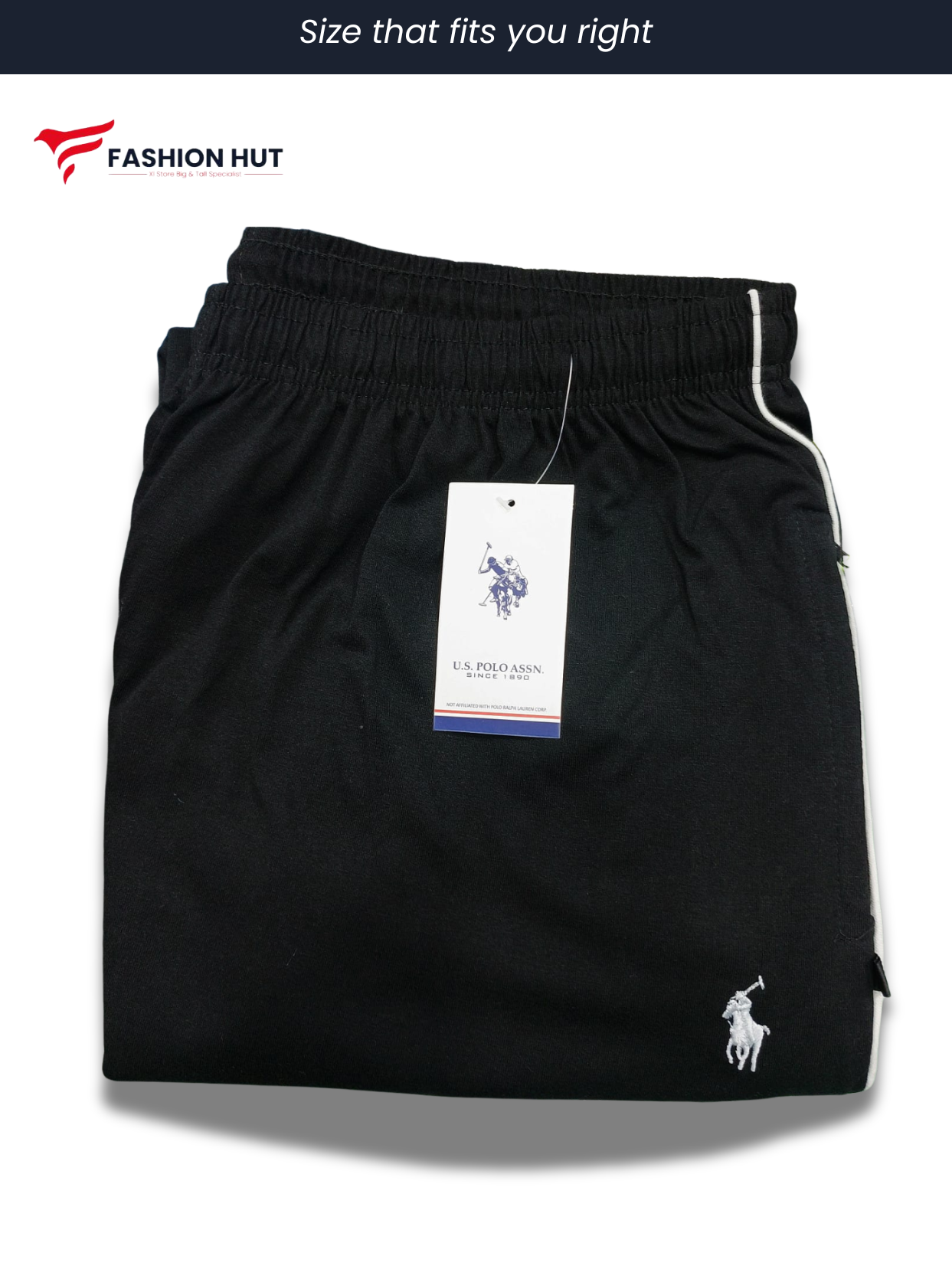 Premium Jet Black Jersey Shorts