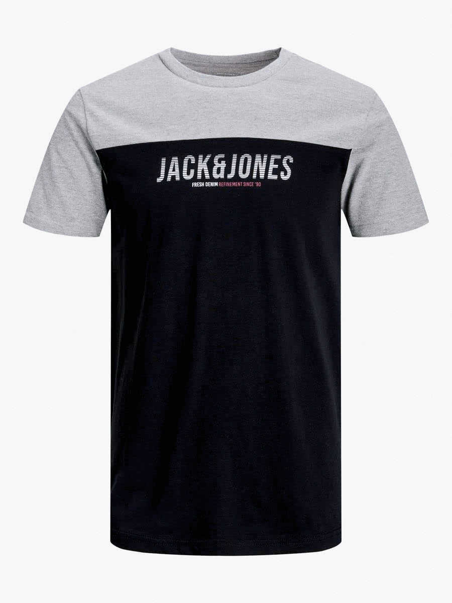 Pack of 4 JACK & JONES | 100% ORIGINAL T-SHIRT | PANEL STYLE
