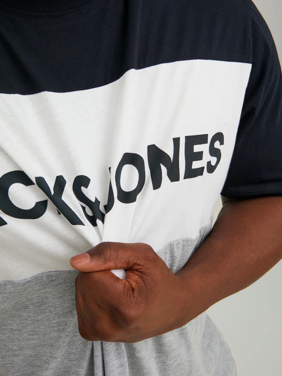 Pack of 4 JACK & JONES | 100% ORIGINAL T-SHIRT | PANEL STYLE