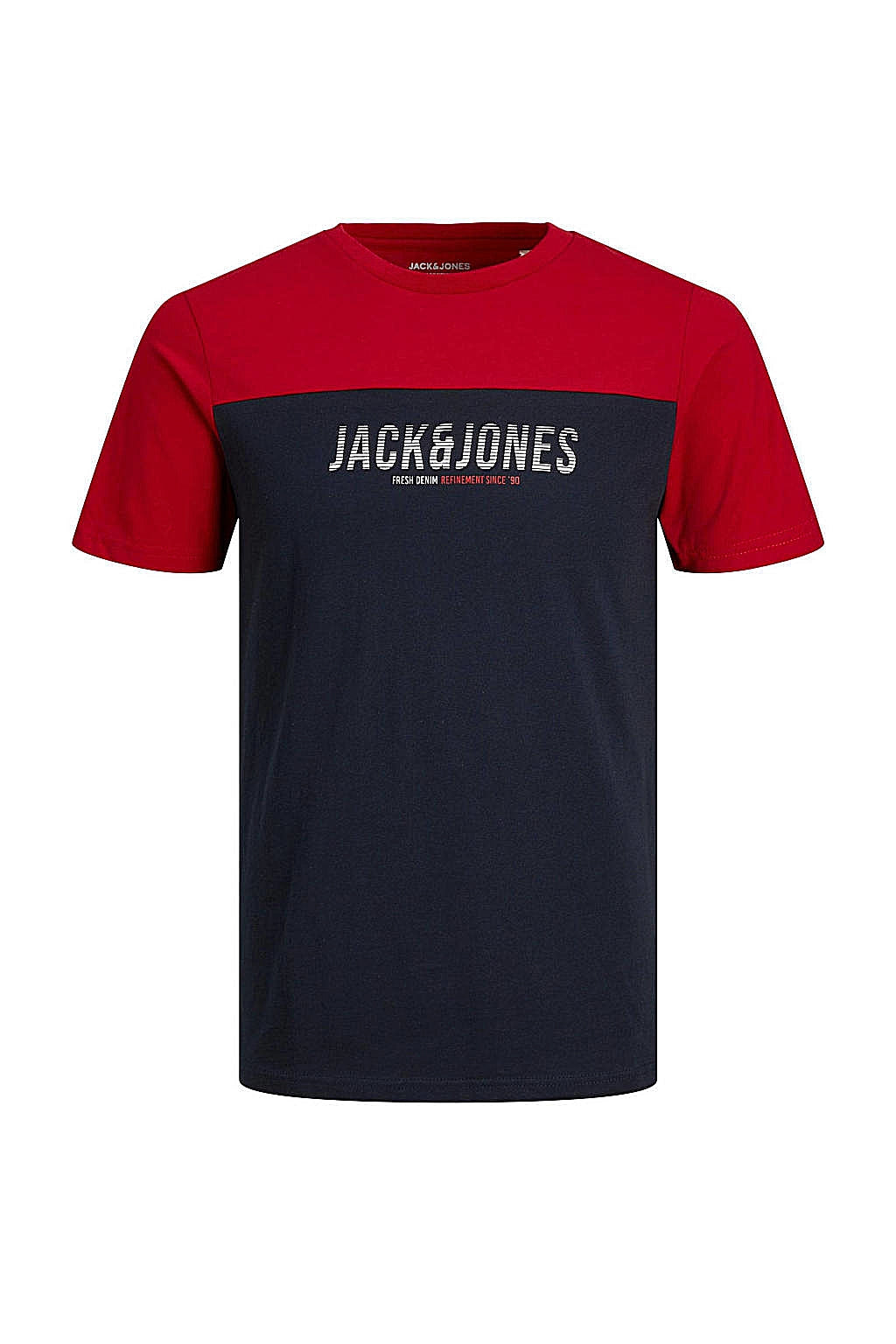 Pack of 4 JACK & JONES | 100% ORIGINAL T-SHIRT | PANEL STYLE