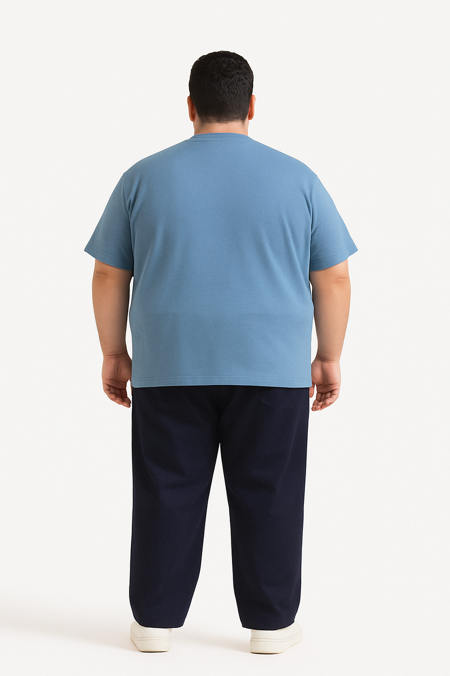 Sky Blue Jersey round neck T-shirt