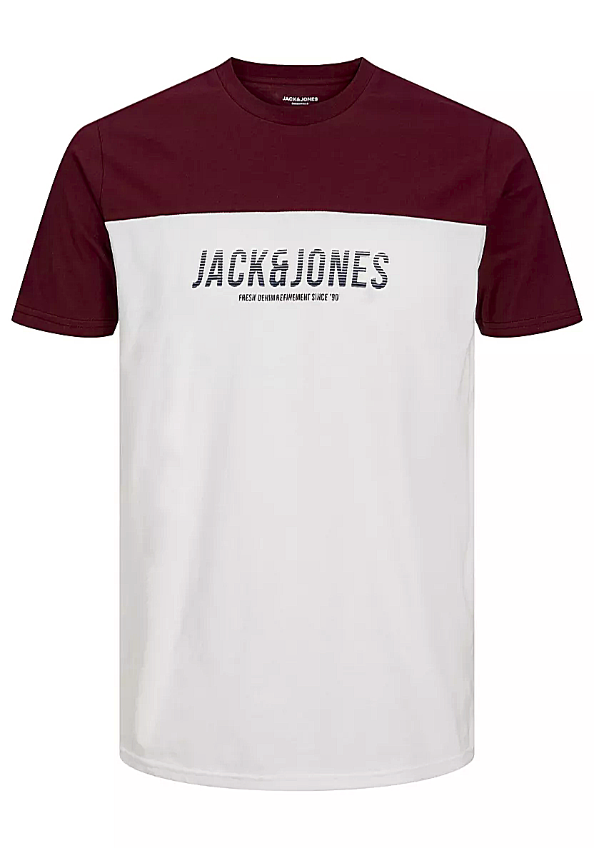 Pack of 4 JACK & JONES | 100% ORIGINAL T-SHIRT | PANEL STYLE