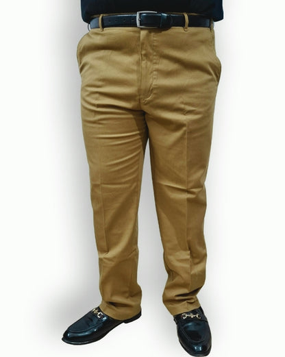 Soft Stretchable Khaki Cotton Pant