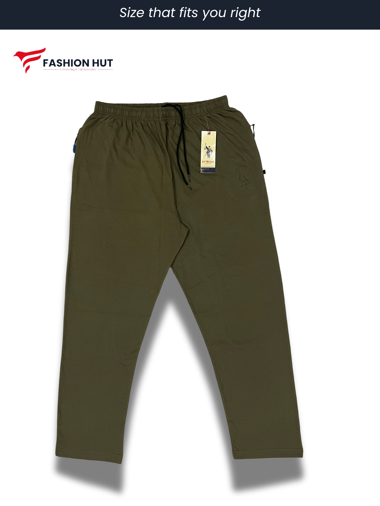 Pack of 2 Soft Cotton Jersey Trousers Big size