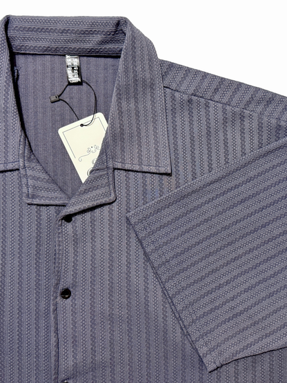 Bluiesh Grey Coat Collar Shirt