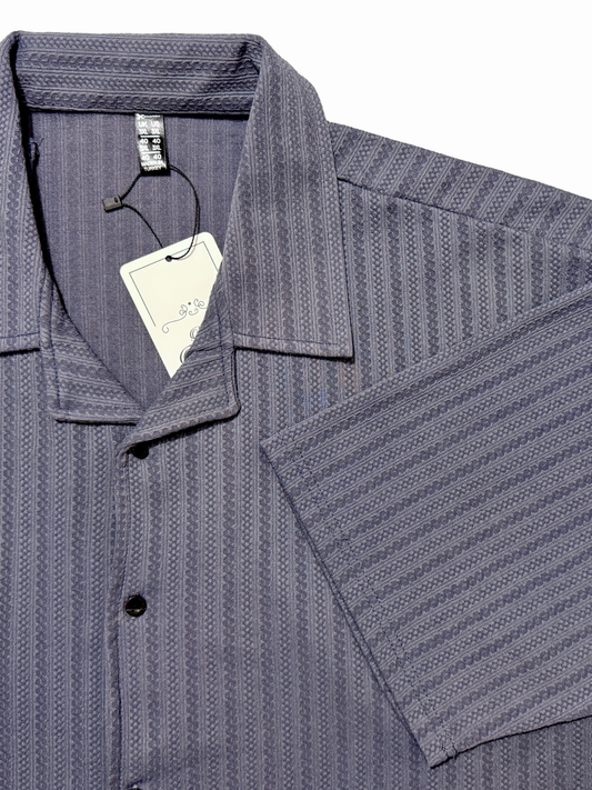 Bluiesh Grey Coat Collar Shirt