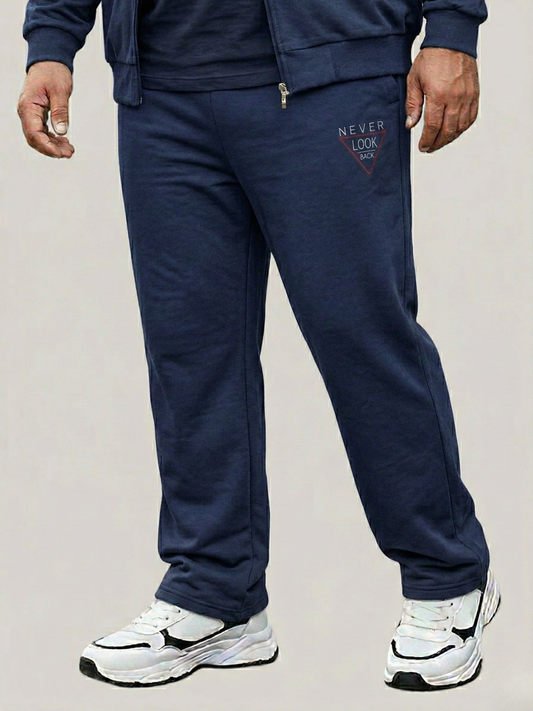 Navy Blue Soft Cotton Jersey Trousers Big Sizes