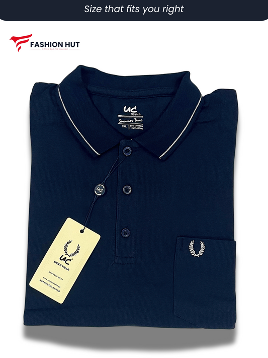 UC Plain Polo Navy Blue | Summer Fit
