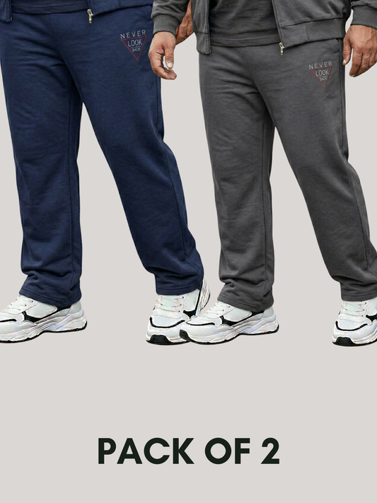 Pack of 2 Soft Cotton Jersey Trousers Big size