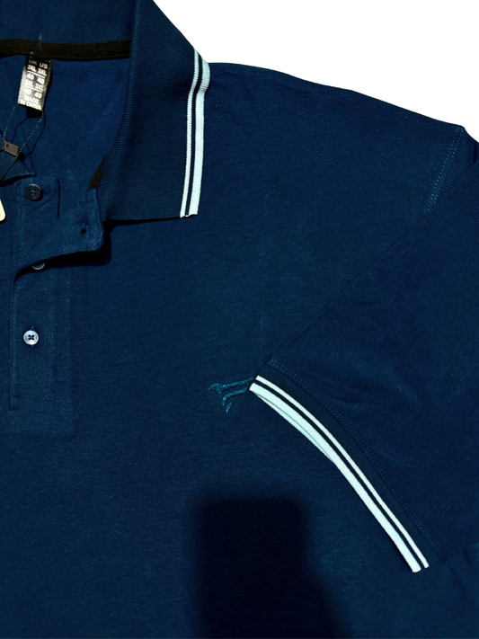 Zinc Blue Tipping Polo Shirt