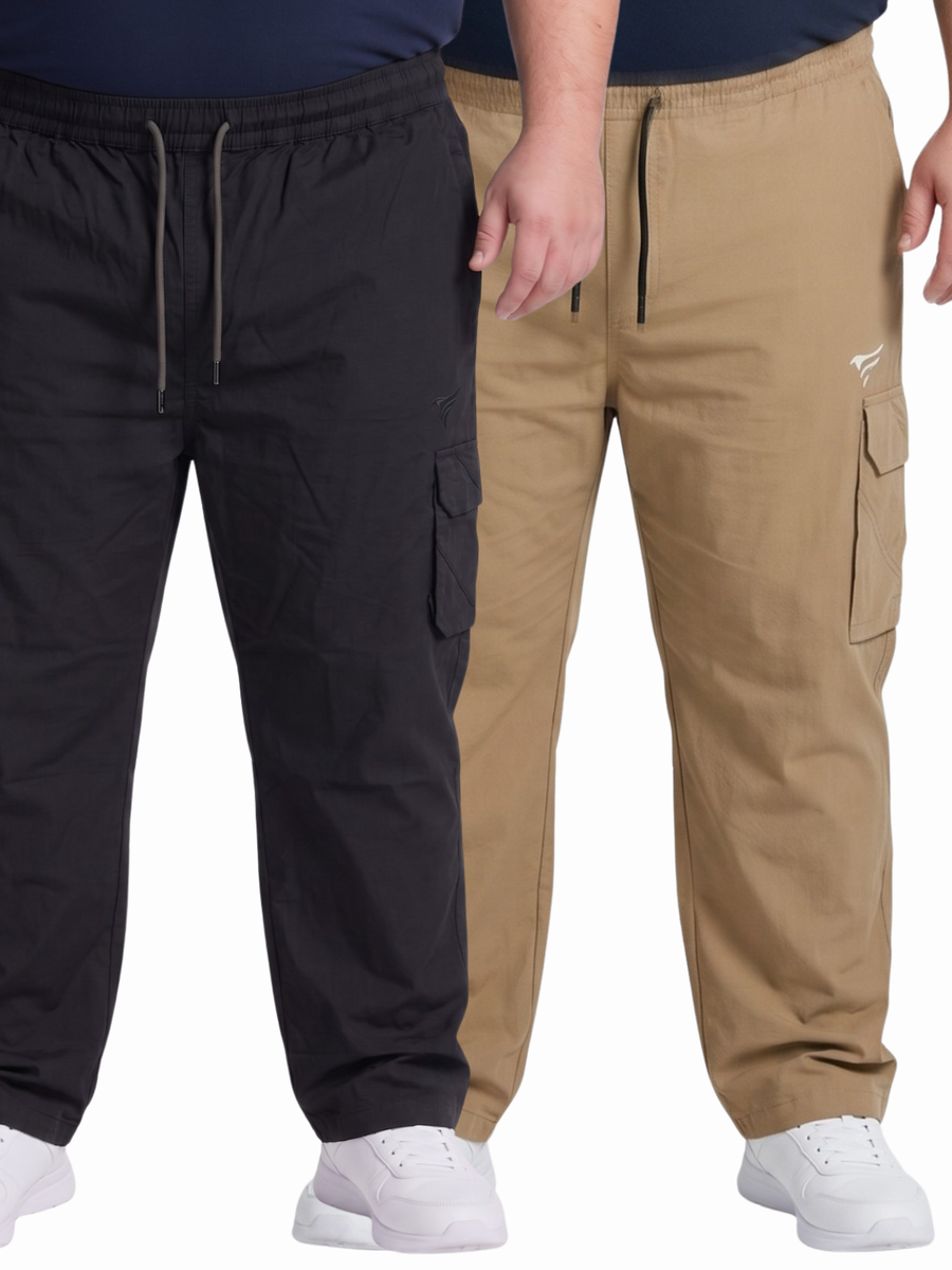 Pack of 2 Premium 5 Pockets Cargo Trousers