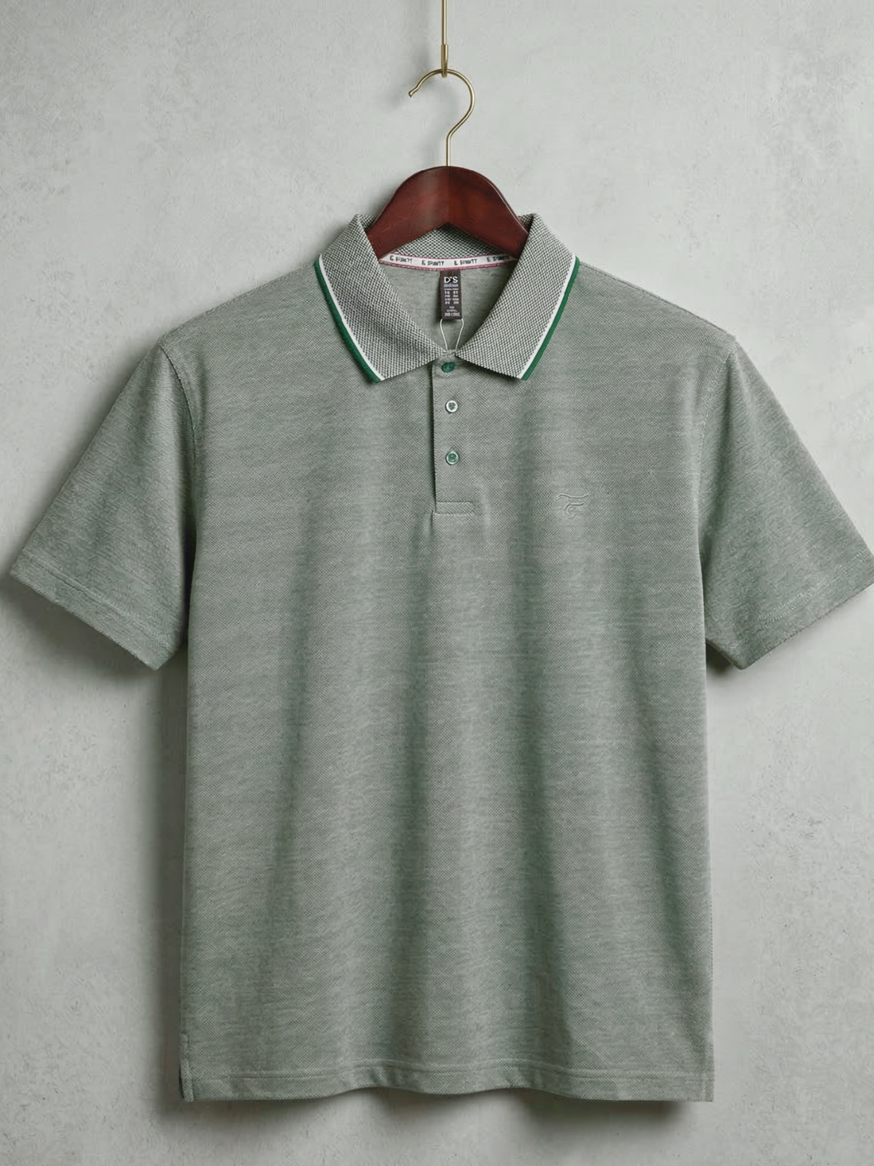 Olive Bird Eye P.Q Polo Shirt