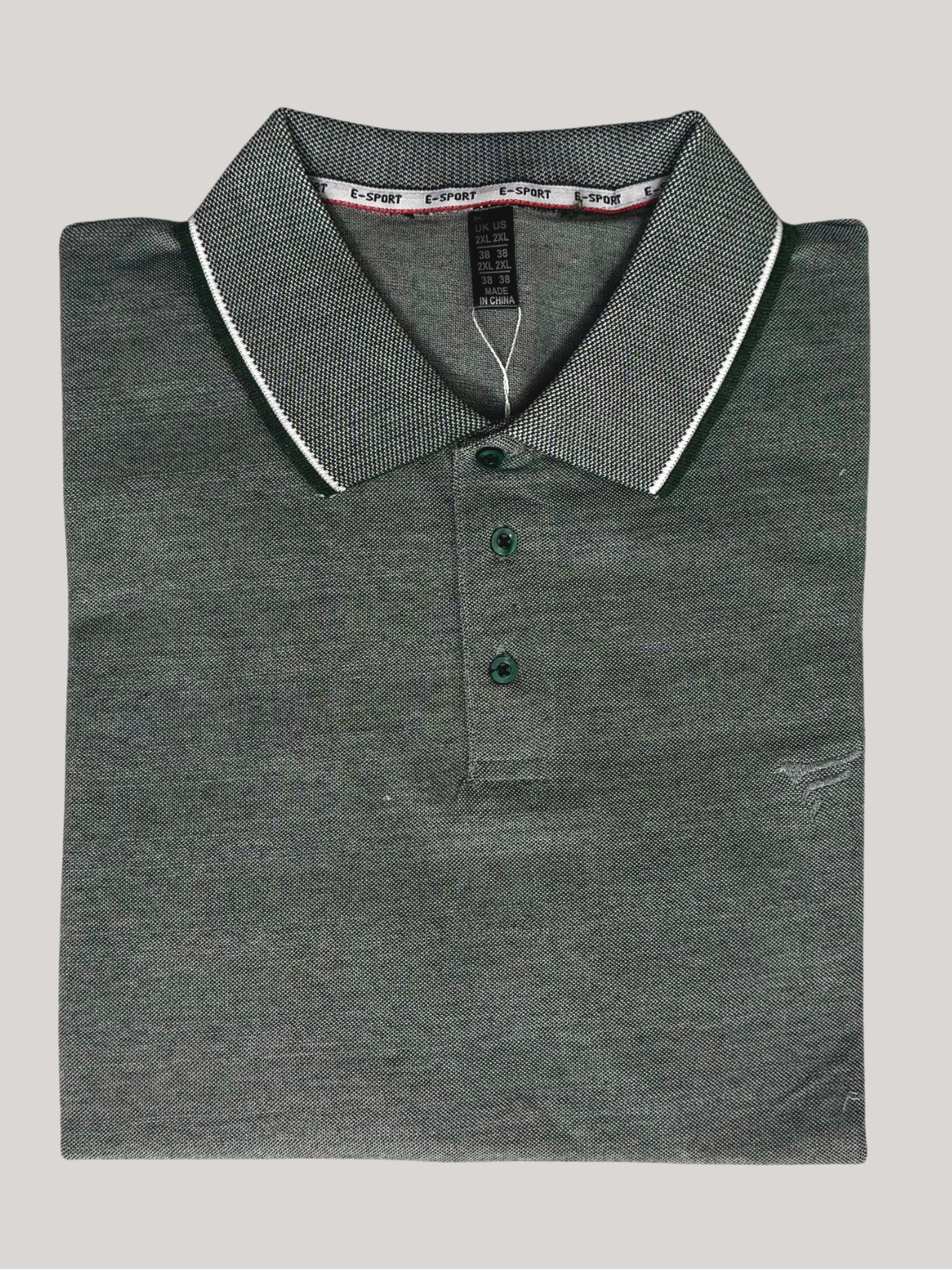 Olive Bird Eye P.Q Polo Shirt