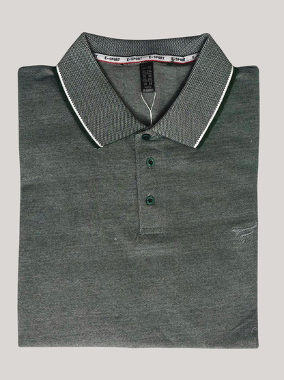 Olive Bird Eye P.Q Polo Shirt