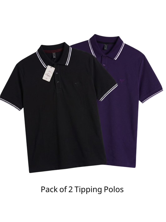 Pack of 2  Tipping Polo Shirt
