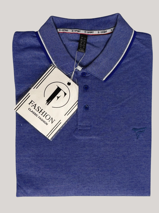 Royal Blue Bird Eye P.Q Polo Shirt
