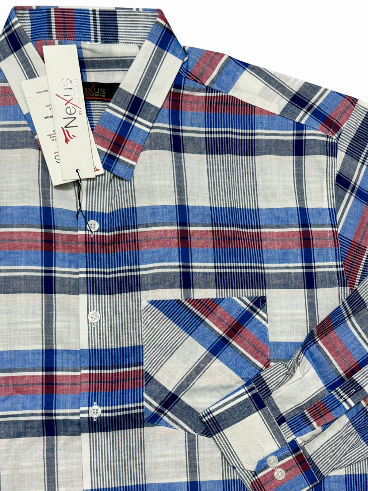 Blue White Matrix Shirt