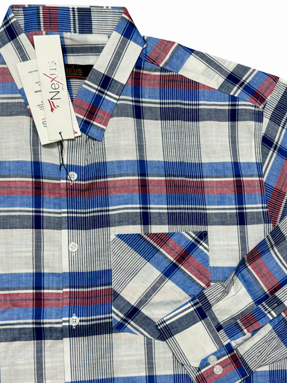 Blue White Matrix Shirt