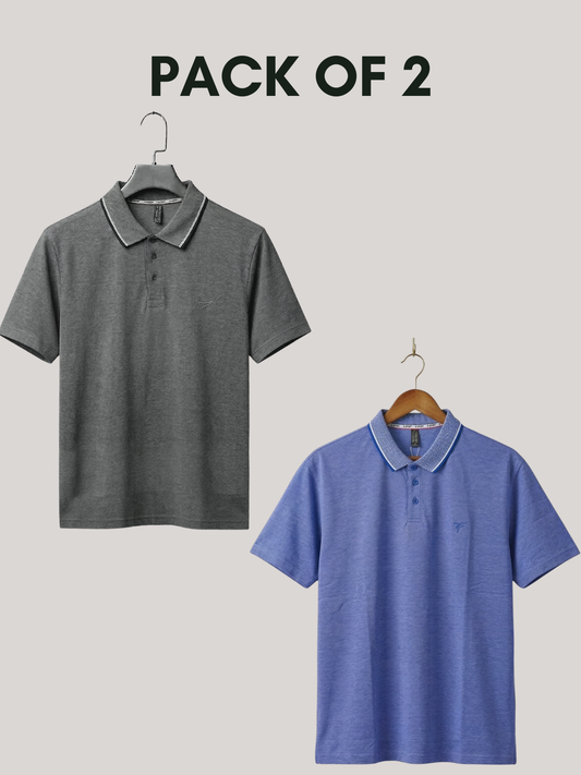 Pack of 2 Bird Eye P.Q Polo Shirt
