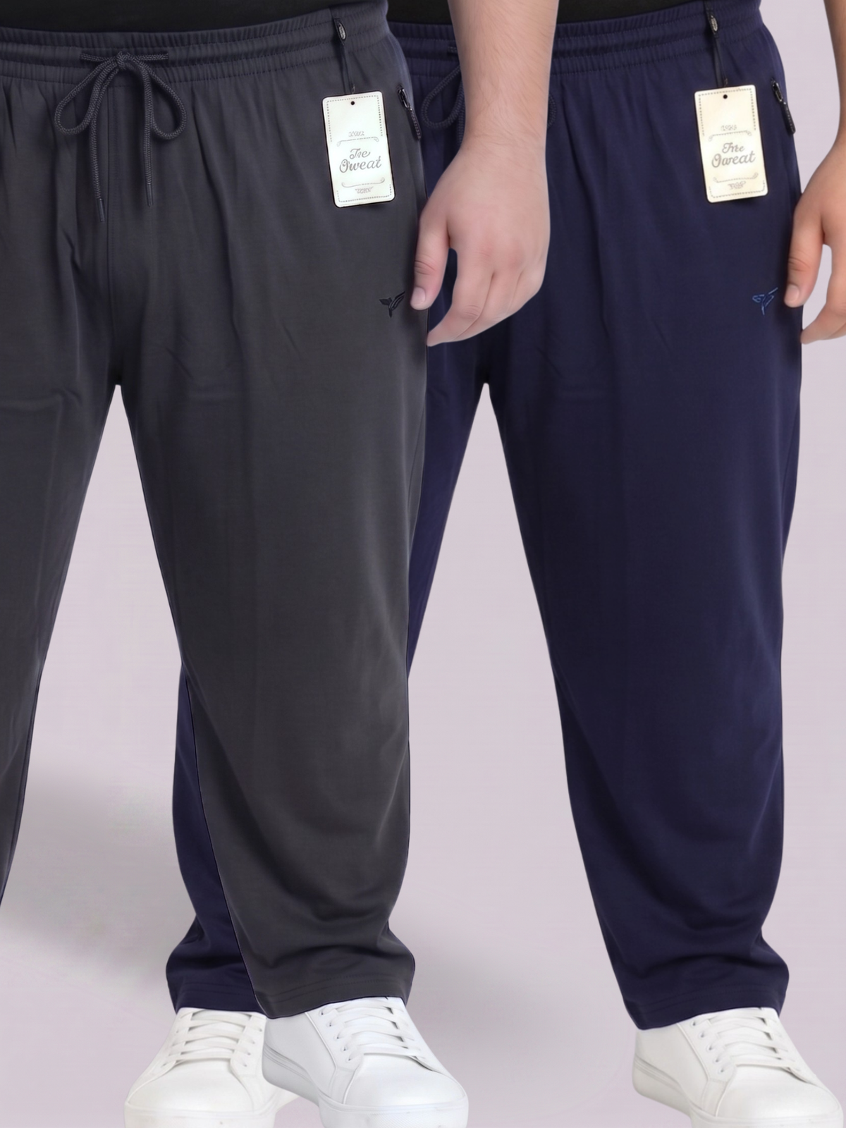 Pack of 2 Plain Cotton Jersey Trousers | Summer Edition